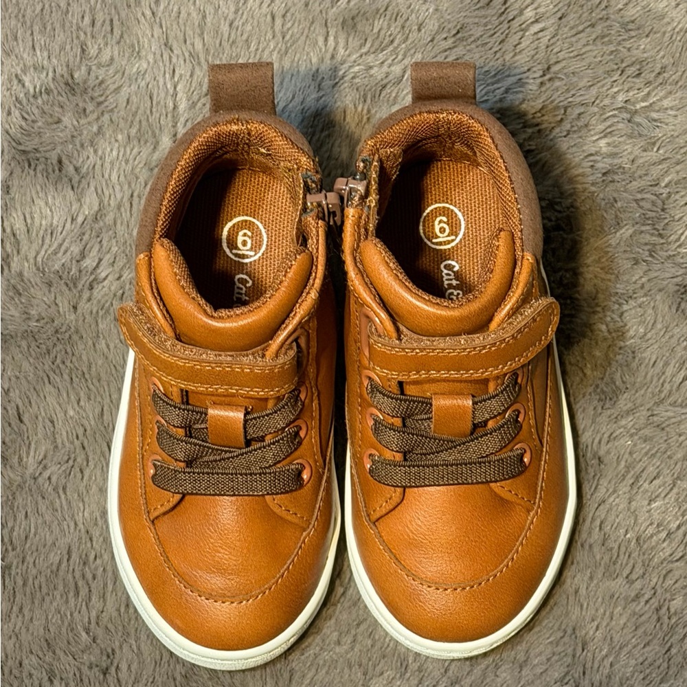 Cat & Jack - Toddler’s Brown Aidan Sneaker Boots, Size - 6T - Picture 4 of 15